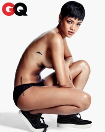 Rihanna Almost Naked for GQ USA December 2012 [Photos] 01