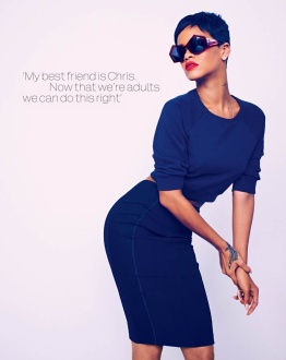Sexy Rihanna Covers ELLE UK Magazine April 2013 [Photos] 05